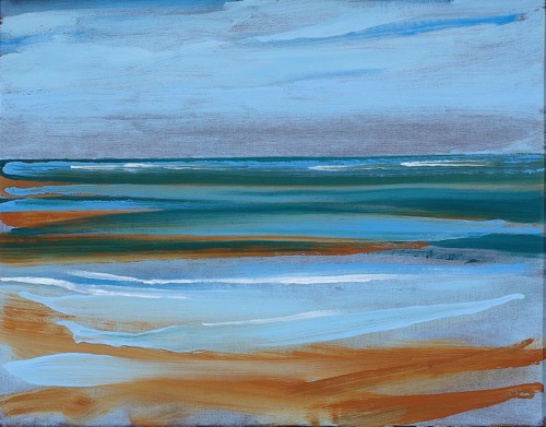 Kawela Bay VII, 14" x 18", oil on linen, 2007, private collection.